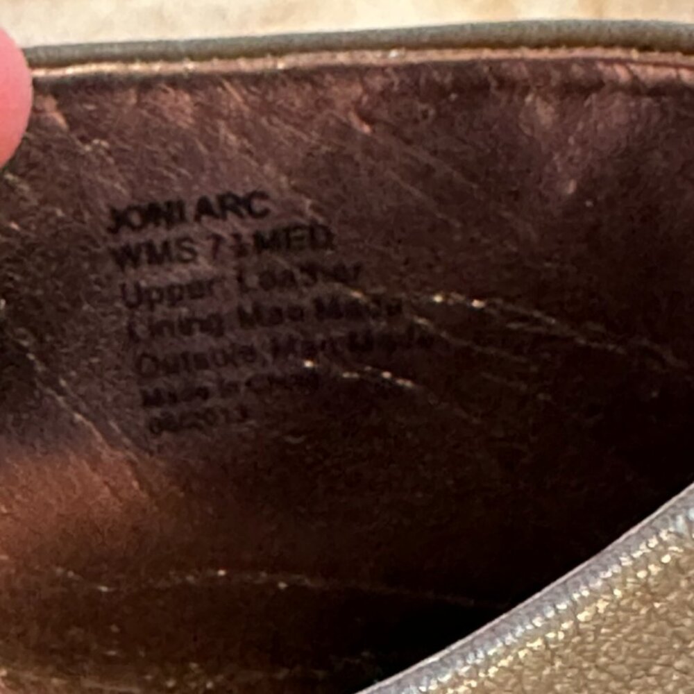 Grey leather booties - Picture 6 of 7